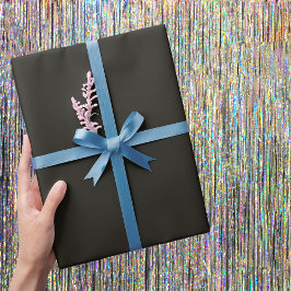 Papel De Presente Cor Sólida do Chocolate Preto