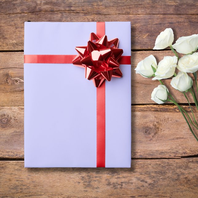 Papel De Presente Cor Sólida do Periwinkle | Clássico | Elegante (Criador carregado)