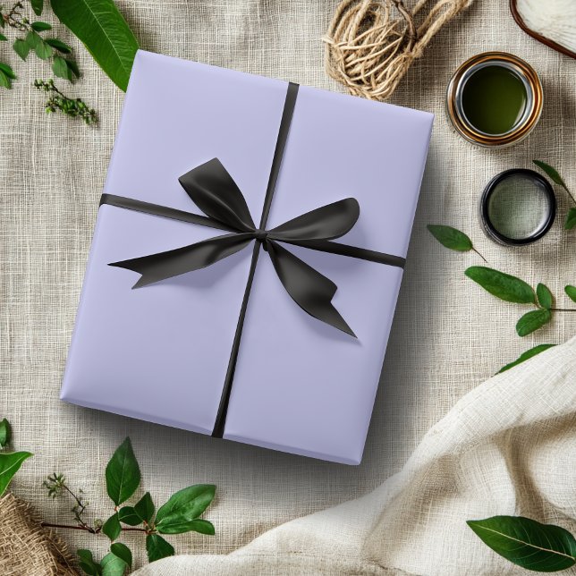 Papel De Presente Cor Sólida do Periwinkle | Clássico | Elegante (Criador carregado)