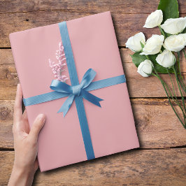 Papel De Presente Cor Sólida do Rosa Blush | Clássico | Elegante