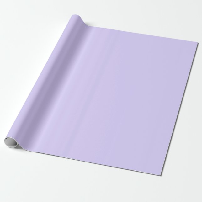 Papel De Presente Cor Sólida Lavanda Pálida (Desenrolado)