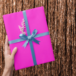 Papel De Presente Cor Sólida Magenta Quente