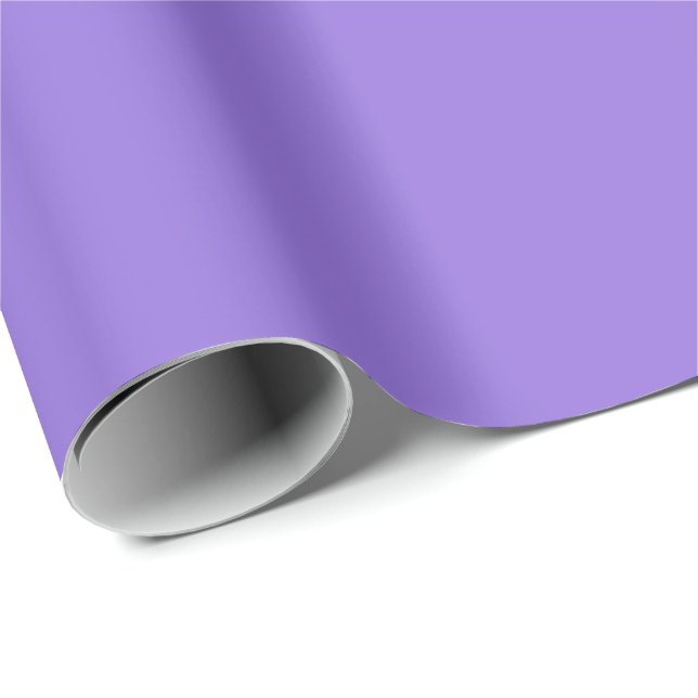 Papel De Presente Cor Sólida Mauve Roxo | Clássico | Elegante (Ponta do rolo)