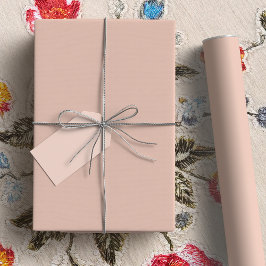 Papel De Presente Cor Sólida Plena de Blush Beige Boêmia DAB6A8