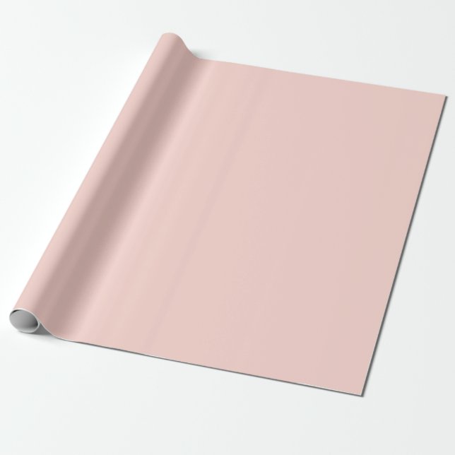 Papel De Presente Cor Sólida Rosa Bege Pálido  (Desenrolado)