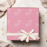 Papel De Presente Cor Sólida Rosa Pastel - Presentes Casamento Mr &<br><div class="desc">Um ótimo favor de despedida de solteira ou um presente divertido para a noiva. Uma cor linda com fontes sofisticadas torna uma peça de destaque para um favor de recepção. Isso seria perfeito para recepções e festas de aniversário. Os itens são mais fáceis de personalizar quando você substitui todo o...</div>