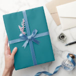 Papel De Presente Cor Sólida - Teto Azul<br><div class="desc">Papel de embrulho Biscay Bay de cor sólida para combinar com a paleta de cores de casamento escolhida. Você pode personalizar a cor de fundo neste design de vazio. Você também pode adicionar texto se quiser.</div>