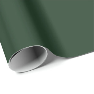 Papel De Presente Cor Sólida Verde de Natal