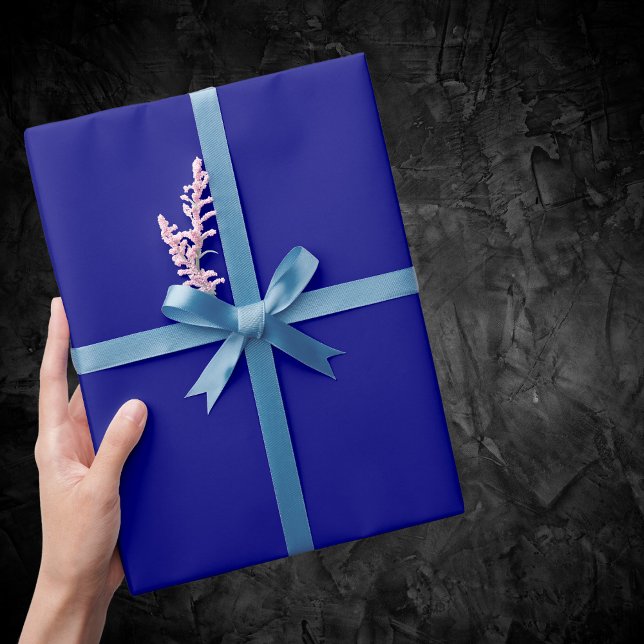 Papel De Presente Cor Sólido Azul do marinho (Criador carregado)