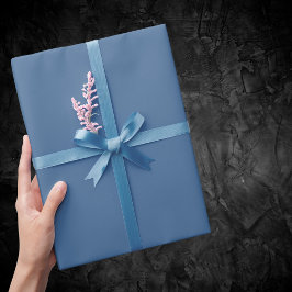 Papel De Presente Cor Sólido da Rainha Azul