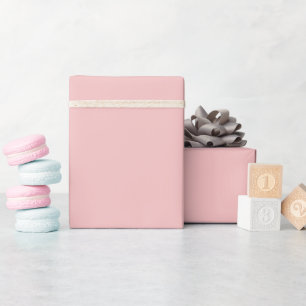 Papel De Presente Cor Sólido Rosa Bebê Personaliza-A