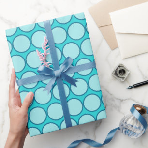Papel De Presente Cor Turquesa Média Sólida