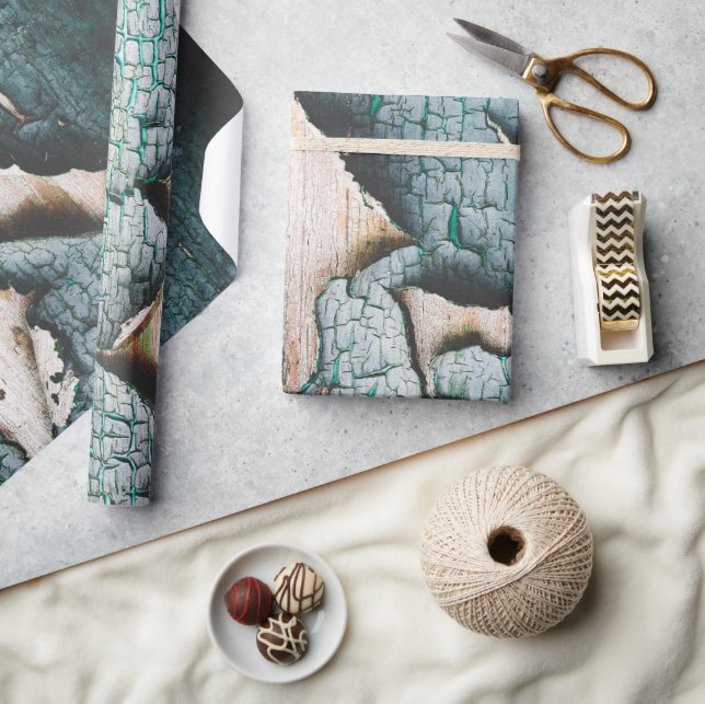 Papel De Presente Cor verde-clara, azul-clara, russa (Artesanato)