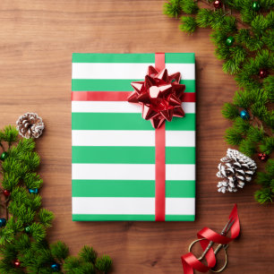 Papel De Presente Cor Verde com Faixa