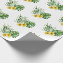 Coração Amarelo Moderno Tropical