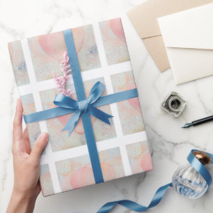 Papel De Presente Coração da Deusa Pintado à Mão