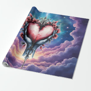 Papel De Presente Coração da Magia Silenciosa