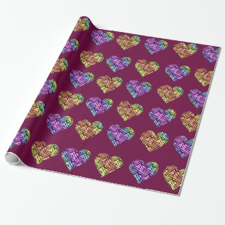 Papel De Presente Coração de Tigre 2