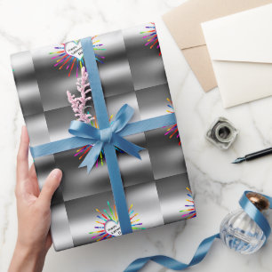 Papel De Presente Coração do relâmpago