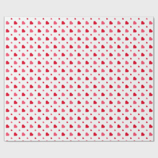 Papel De Presente Coração vermelho e branco Dia dos Namorados 
