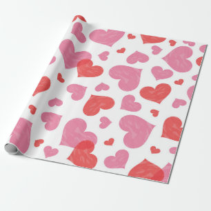 Papel De Presente Corações