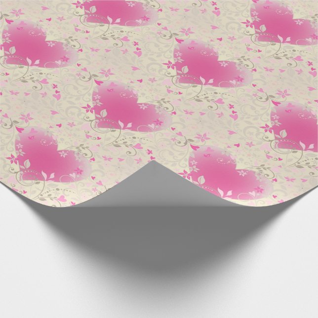 Papel De Presente Corações (Ponta)