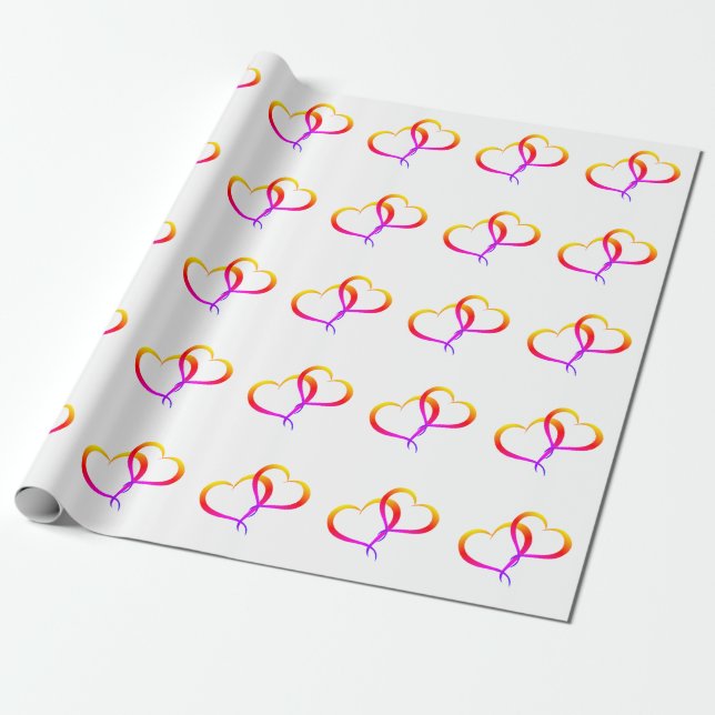 Papel De Presente Corações (Desenrolado)