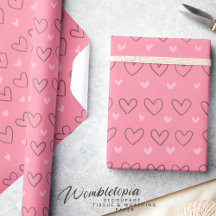 Corações de Amor Rosa, Blush Moderno e Bonito