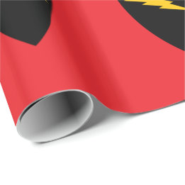 Papel De Presente Corações de Raio