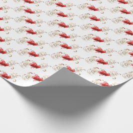 Papel De Presente Corações Decorativos