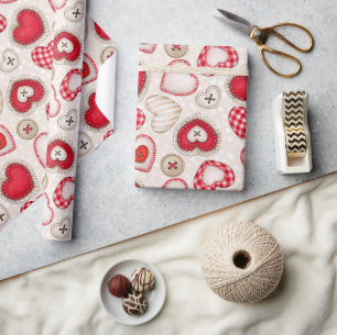Papel De Presente Corações e Amor