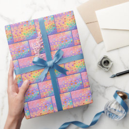 Papel De Presente corações elegantes e coloridos