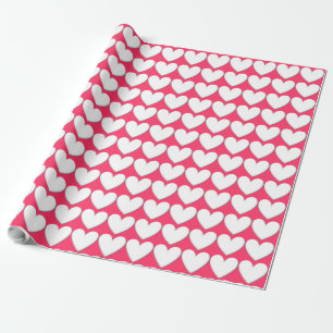 Papel De Presente Corações inchado customizáveis