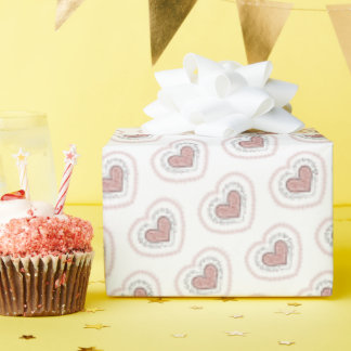 Papel De Presente Corações Jovens Envolvidos (Leopardo)