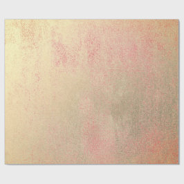 Papel De Presente Coral Candy Champaing Sepia Foxier Dourada Abstrat