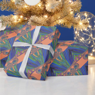 Papel De Presente Corantes design modernos do padrão decorativo afri