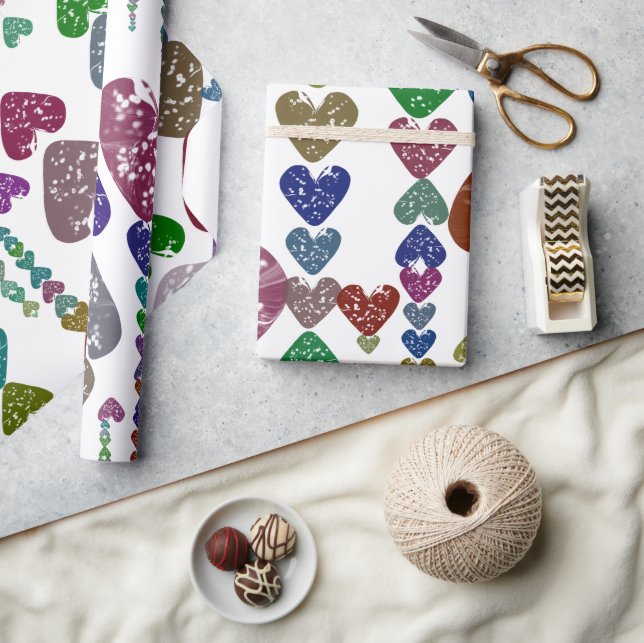 Papel De Presente Cordas do coração (Artesanato)