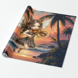 Papel De Presente Cordas Sussurrantes da Fada do Crepúsculo.