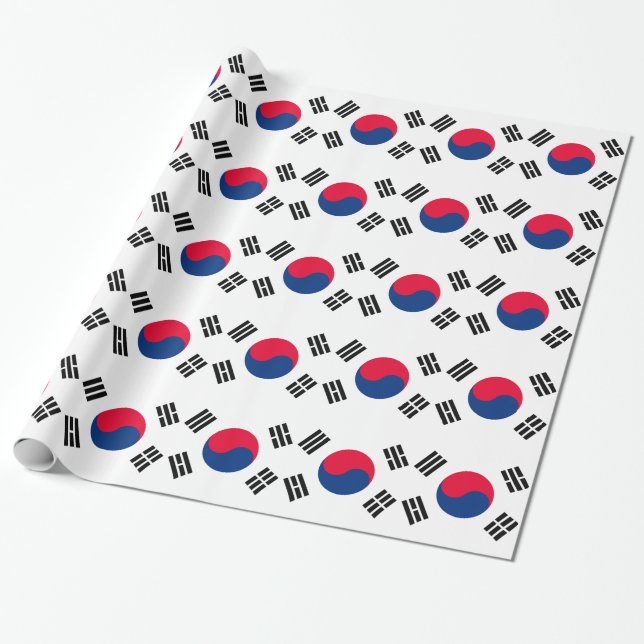 Papel De Presente Coreia do Sul (Desenrolado)