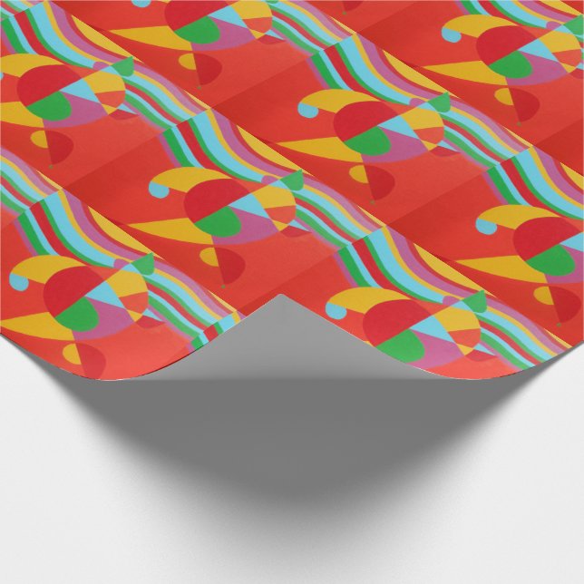 Papel De Presente Cores Bonitas e Vibrantes! (Ponta)
