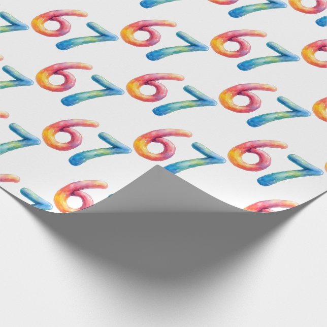 Papel De Presente Cores Brilhantes 67 Sem Significado Algum Branco (Ponta)