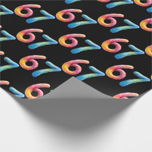 Papel De Presente Cores Brilhantes 67 Sem Significado Algum Preto 
