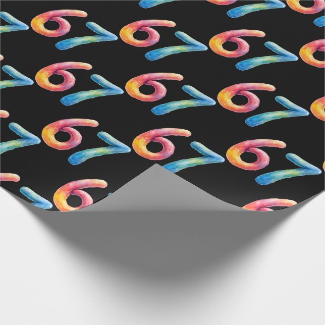 Papel De Presente Cores Brilhantes 67 Sem Significado Algum Preto  (Ponta)