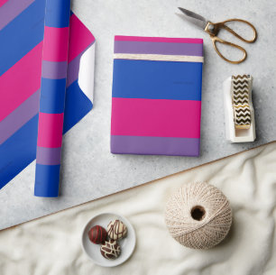Papel De Presente Cores da bandeira do orgulho bissexual SlipperyJoe