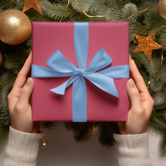 Papel De Presente Cores de tendência - Cor magenta vibrante - Rolha  (Criador carregado)