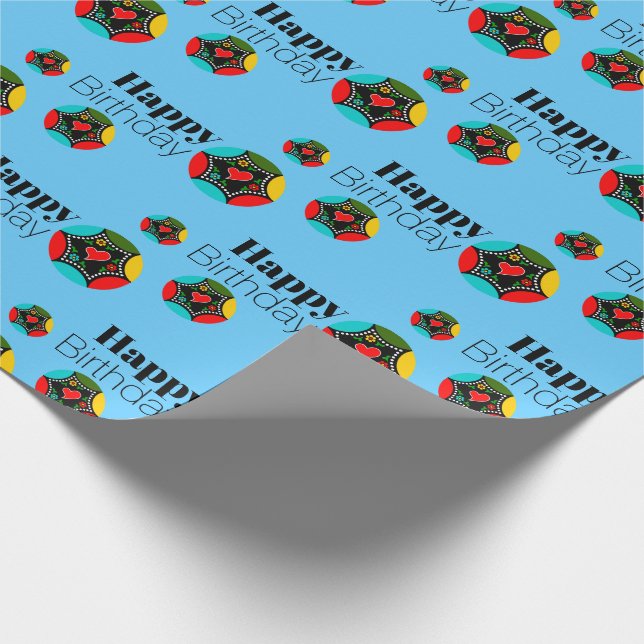 Papel De Presente Cores do galo português (Ponta)