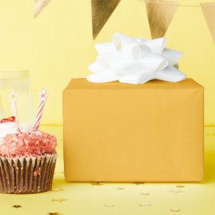 Papel De Presente Cores Escolares Sólidas - Dourado