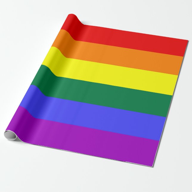 Papel De Presente Cores LGBT (Desenrolado)