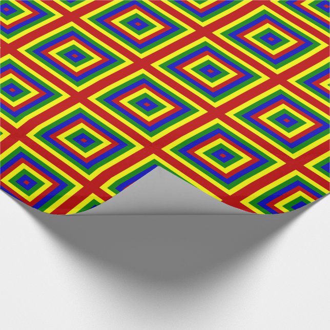 Papel De Presente Cores Primárias,PAPEL DE EMBALAGEM DE QUADROS-GIFT (Ponta)