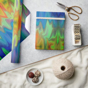 Papel De Presente Cores Queimando